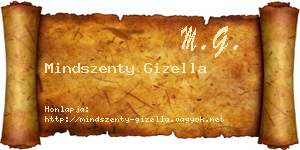 Mindszenty Gizella névjegykártya